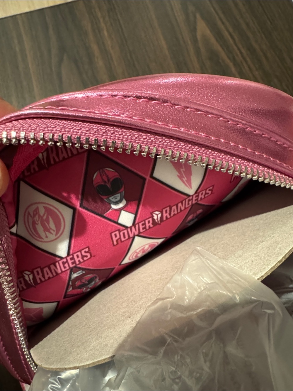 Loungefly Pink Power Ranger Mini Backpack - Picture 5 of 9